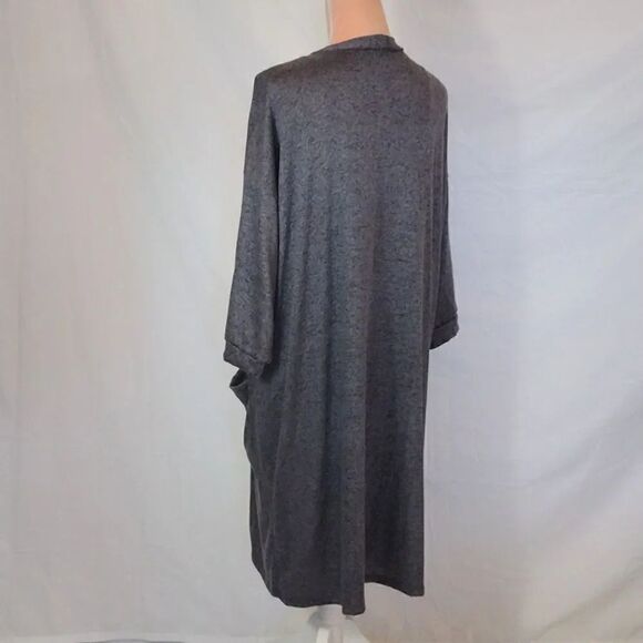 Agnes & Dora Dark Grey Open Knit Midi Cardigan with Pockets XL NWOT - Picture 14 of 16